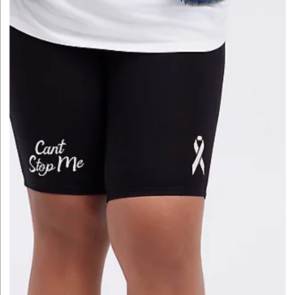 Plus Size Torrid Breast Cancer Awareness Bike Short NWT